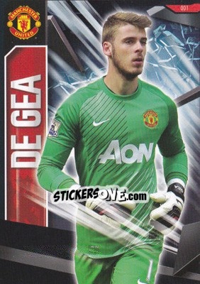 Sticker David De Gea - Manchester United 2013-2014. Trading Cards n. 1 - Panini