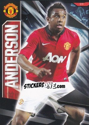 Sticker Anderson - Manchester United 2013-2014. Trading Cards n. 19 - Panini