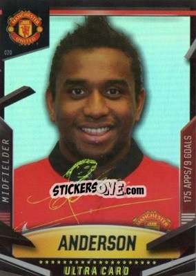 Sticker Anderson - Manchester United 2013-2014. Trading Cards - Panini