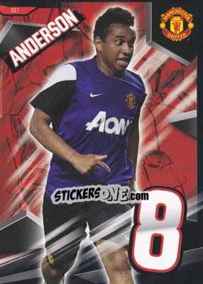 Sticker Anderson - Manchester United 2013-2014. Trading Cards n. 21 - Panini