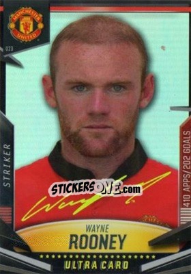 Sticker Wayne Rooney - Manchester United 2013-2014. Trading Cards n. 23 - Panini