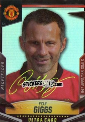 Sticker Ryan Giggs - Manchester United 2013-2014. Trading Cards n. 26 - Panini