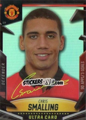 Sticker Chris Smalling - Manchester United 2013-2014. Trading Cards n. 29 - Panini