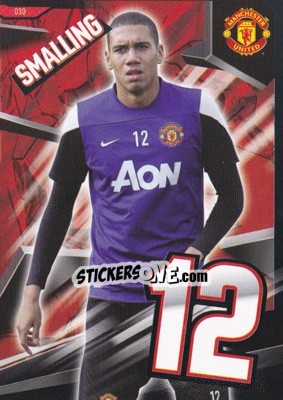 Sticker Chris Smalling - Manchester United 2013-2014. Trading Cards - Panini