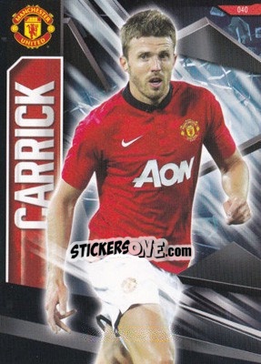 Sticker Michael Carrick - Manchester United 2013-2014. Trading Cards n. 40 - Panini