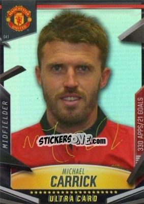 Sticker Michael Carrick - Manchester United 2013-2014. Trading Cards n. 41 - Panini