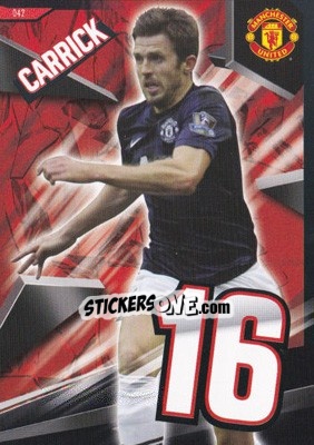Sticker Michael Carrick - Manchester United 2013-2014. Trading Cards n. 42 - Panini
