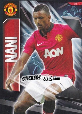 Sticker Nani - Manchester United 2013-2014. Trading Cards n. 43 - Panini