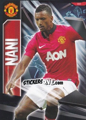 Sticker Nani - Manchester United 2013-2014. Trading Cards - Panini