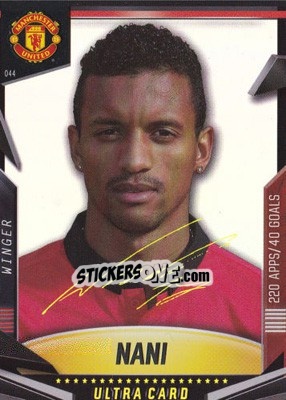 Sticker Nani - Manchester United 2013-2014. Trading Cards n. 44 - Panini