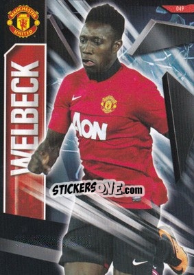 Sticker Danny Welbeck - Manchester United 2013-2014. Trading Cards n. 49 - Panini