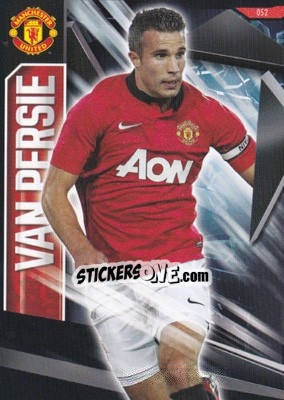 Sticker Robin van Persie - Manchester United 2013-2014. Trading Cards n. 52 - Panini