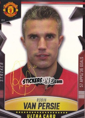 Sticker Robin van Persie - Manchester United 2013-2014. Trading Cards n. 53 - Panini