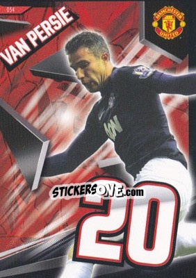 Sticker Robin van Persie - Manchester United 2013-2014. Trading Cards n. 54 - Panini