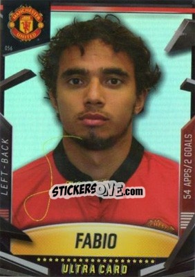 Sticker Fabio da Silva - Manchester United 2013-2014. Trading Cards - Panini