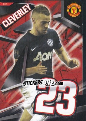 Sticker Tom Cleverley - Manchester United 2013-2014. Trading Cards - Panini