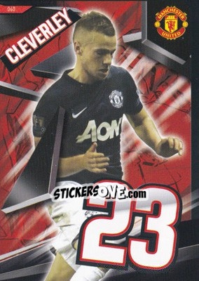 Cromo Tom Cleverley - Manchester United 2013-2014. Trading Cards n. 60 - Panini