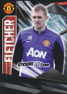 Sticker Darren Fletcher - Manchester United 2013-2014. Trading Cards n. 61 - Panini