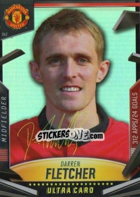 Sticker Darren Fletcher - Manchester United 2013-2014. Trading Cards n. 62 - Panini