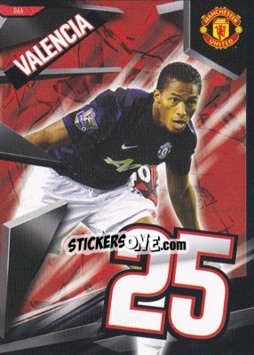 Sticker Antonio Valencia - Manchester United 2013-2014. Trading Cards n. 66 - Panini