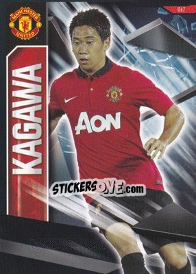 Sticker Shinji Kagawa - Manchester United 2013-2014. Trading Cards n. 67 - Panini