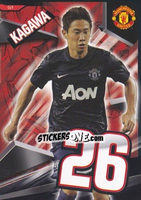 Sticker Shinji Kagawa - Manchester United 2013-2014. Trading Cards - Panini
