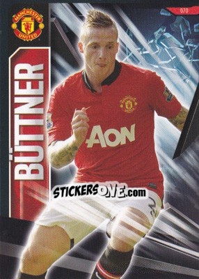 Sticker Alexander Buttner - Manchester United 2013-2014. Trading Cards n. 70 - Panini