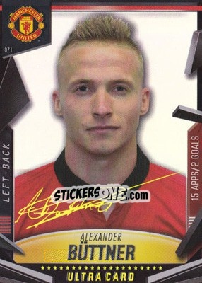 Figurina Alexander Buttner - Manchester United 2013-2014. Trading Cards - Panini