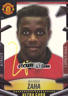 Sticker Wilfried Zaha - Manchester United 2013-2014. Trading Cards n. 74 - Panini