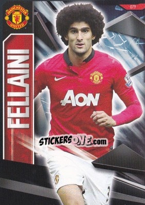 Sticker Marouane Fellaini - Manchester United 2013-2014. Trading Cards n. 79 - Panini