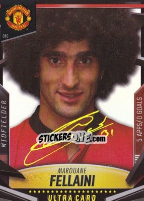 Sticker Marouane Fellaini - Manchester United 2013-2014. Trading Cards - Panini