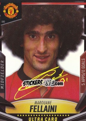 Sticker Marouane Fellaini - Manchester United 2013-2014. Trading Cards n. 80 - Panini