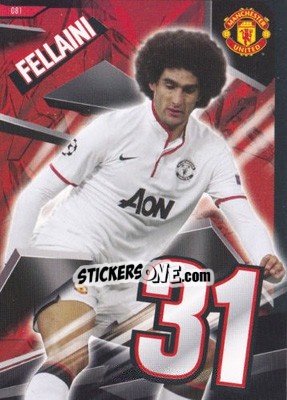 Cromo Marouane Fellaini - Manchester United 2013-2014. Trading Cards - Panini