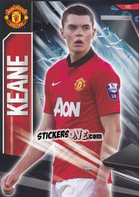 Sticker Michael Keane - Manchester United 2013-2014. Trading Cards n. 82 - Panini