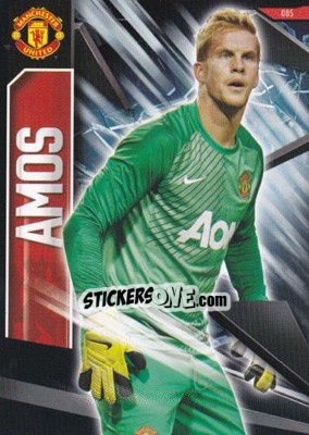 Sticker Ben Amos - Manchester United 2013-2014. Trading Cards n. 85 - Panini