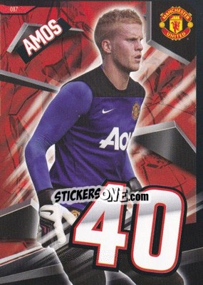 Sticker Ben Amos - Manchester United 2013-2014. Trading Cards n. 87 - Panini