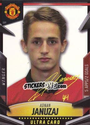 Sticker Adnan Januzaj - Manchester United 2013-2014. Trading Cards n. 89 - Panini