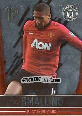 Sticker Chris Smalling - Manchester United 2013-2014. Trading Cards n. 94 - Panini