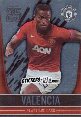 Sticker Antonio Valencia - Manchester United 2013-2014. Trading Cards n. 98 - Panini