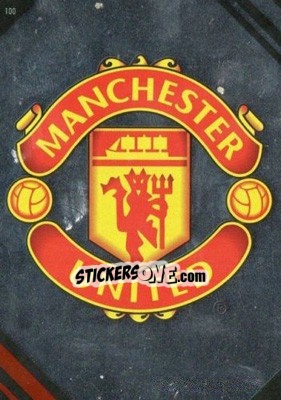 Sticker Club Crest - Manchester United 2013-2014. Trading Cards n. 100 - Panini