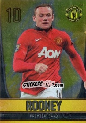 Sticker Wayne Rooney - Manchester United 2013-2014. Trading Cards n. 102 - Panini