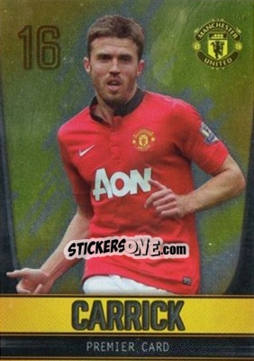 Sticker Michael Carrick - Manchester United 2013-2014. Trading Cards n. 104 - Panini