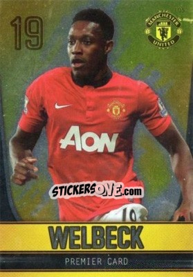 Sticker Danny Welbeck - Manchester United 2013-2014. Trading Cards n. 105 - Panini