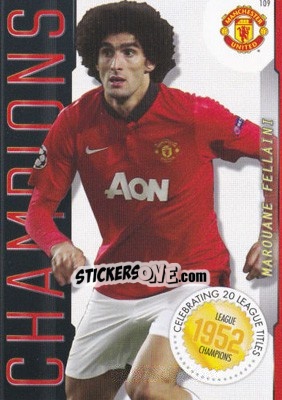 Sticker Marouane Fellaini - Manchester United 2013-2014. Trading Cards - Panini