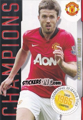 Sticker Michael Carrick - Manchester United 2013-2014. Trading Cards n. 112 - Panini