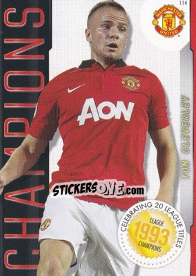 Cromo Tom Cleverley - Manchester United 2013-2014. Trading Cards - Panini