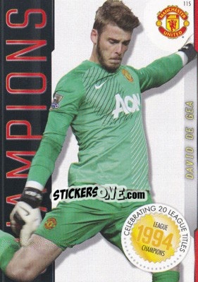 Figurina David De Gea - Manchester United 2013-2014. Trading Cards - Panini
