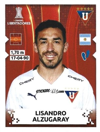 Sticker Lisandro Alzugaray - Conmebol Copa Libertadores 2024 n. 123 - Panini