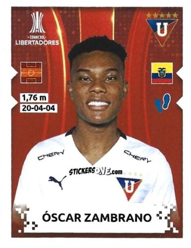 Sticker Oscar Zambrano - Conmebol Copa Libertadores 2024 n. 124 - Panini