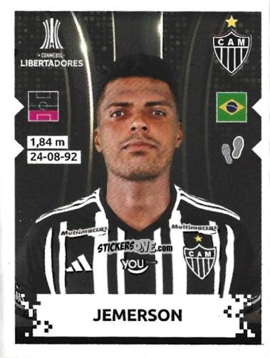 Sticker Jemerson - Conmebol Copa Libertadores 2024 n. 148 - Panini